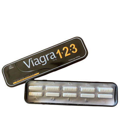 Vigra 123 pillole di Viagra degli uomini 1 sanità dell'uomo delle pillole della scatola 10