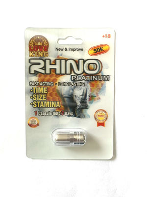 Platino di rinoceronte 8 50000 pillole maschii di rinoceronte 24 compresse di rinoceronte delle pillole