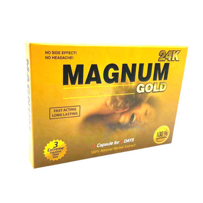 Pillola dell'oro del magnum delle pillole 24k della scatola 10 della pillola 1 dell'oro 24k del magnum